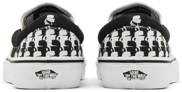 Karl Lagerfeld x Vans Classic Slip On True White