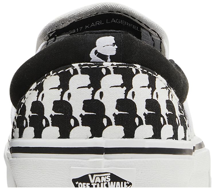 Karl Lagerfeld x Vans Classic Slip On True White
