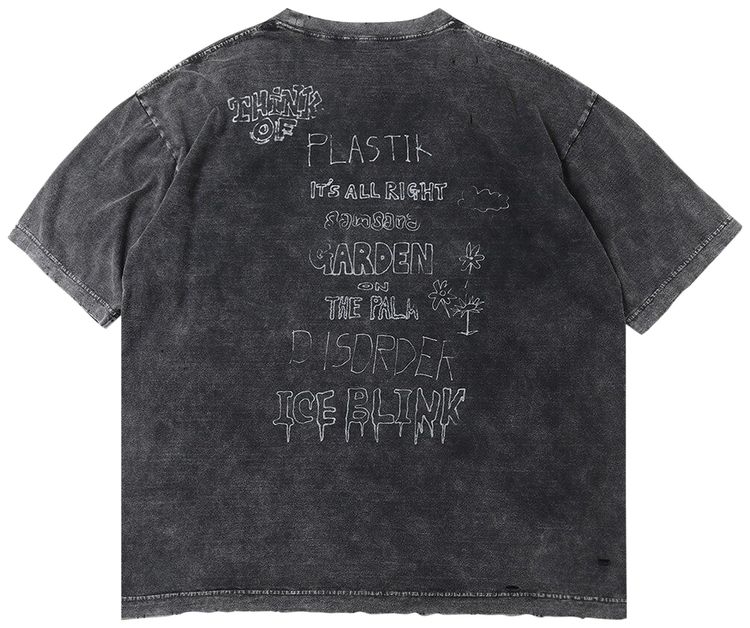 Maison Mihara Yasuhiro Bleached Tee Black