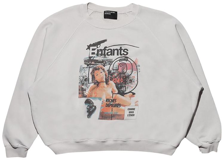 Enfants Riches Deprimes Thrilling Raglan Sweatshirt Faded Ivory