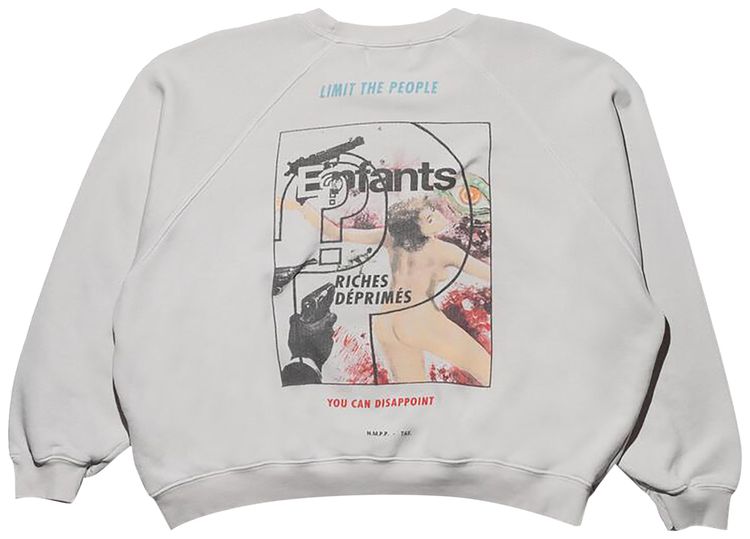 Enfants Riches Deprimes Thrilling Raglan Sweatshirt Faded Ivory