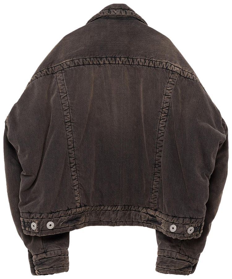 Maison Mihara Yasuhiro Puffer Denim Jacket Black