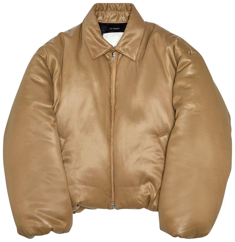 Song for the Mute Liquid Puffer Jacket Camel
