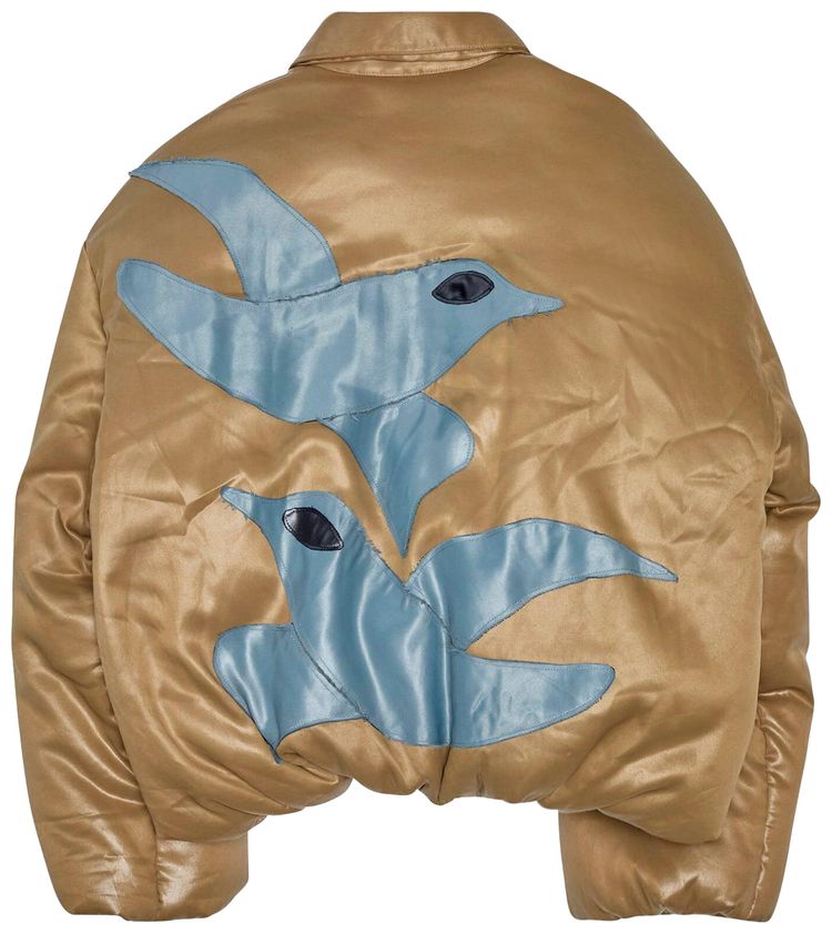 Song for the Mute Liquid Puffer Jacket Camel
