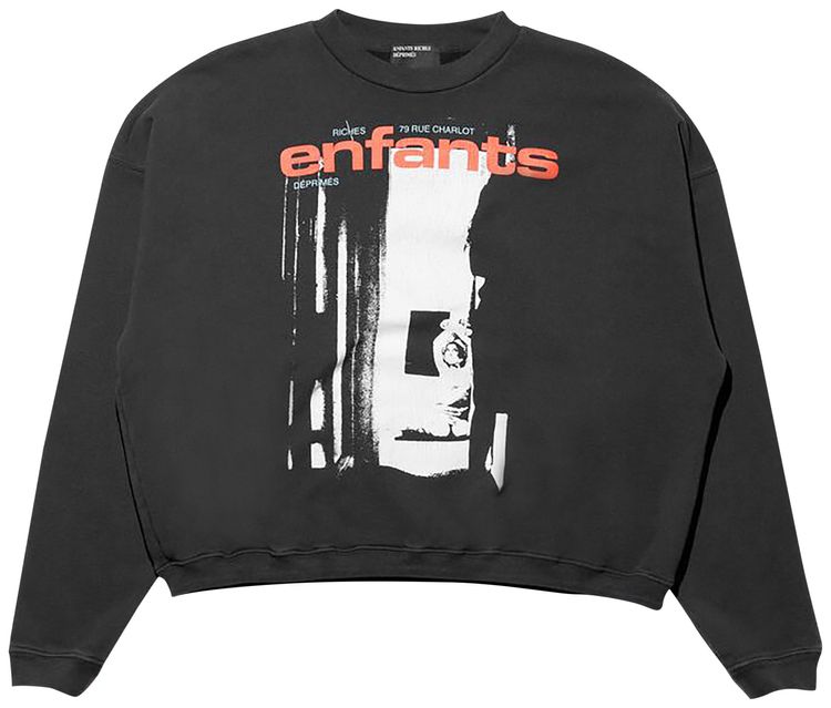 Enfants Riches Deprimes Enfants Bondage 14 Crewneck Sweatshirt Faded Black