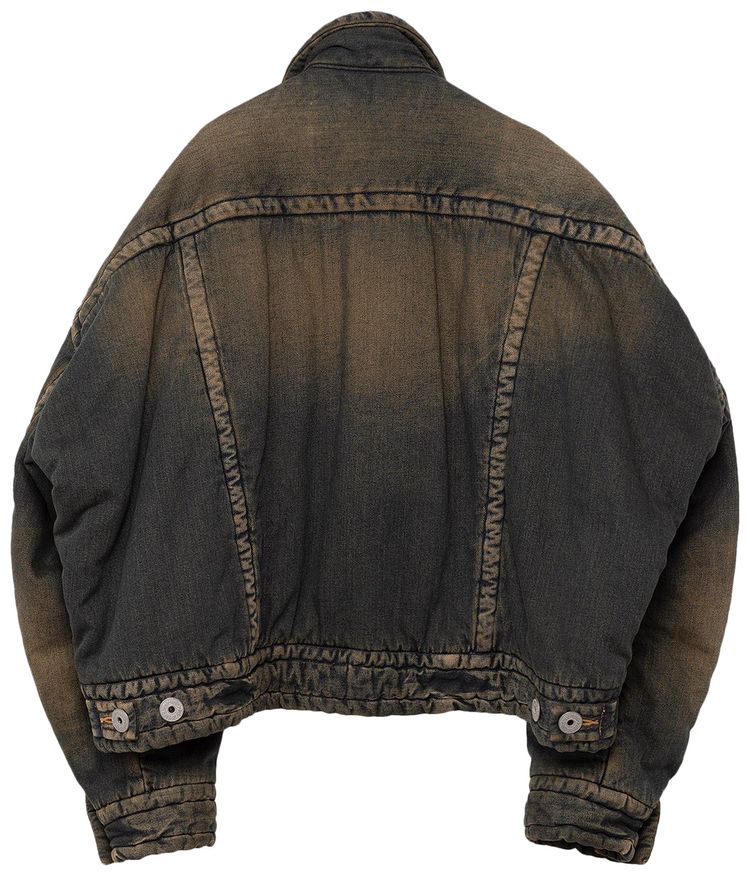 Maison Mihara Yasuhiro Puffer Denim Jacket Indigo