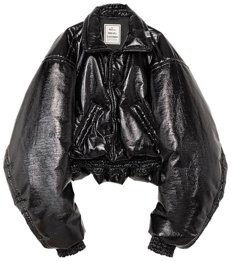 Maison Mihara Yasuhiro Enamel Jacket Black