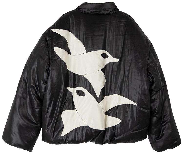 Song for the Mute Liquid Puffer Jacket Black