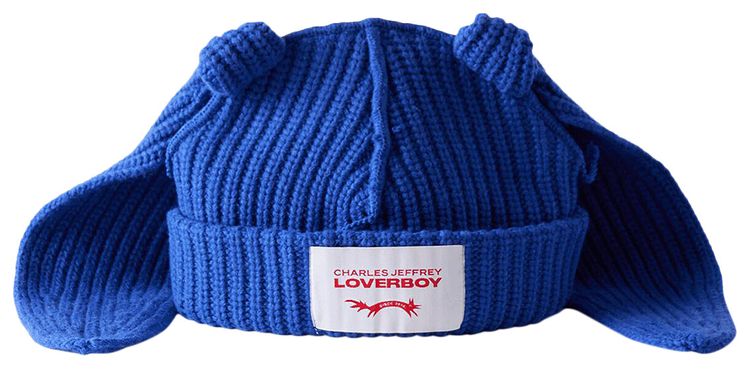 Charles Jeffrey Loverboy Chunky Rabbit Beanie Blue
