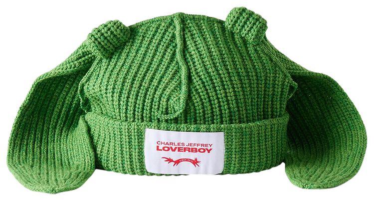 Charles Jeffrey Loverboy Chunky Rabbit Beanie Green