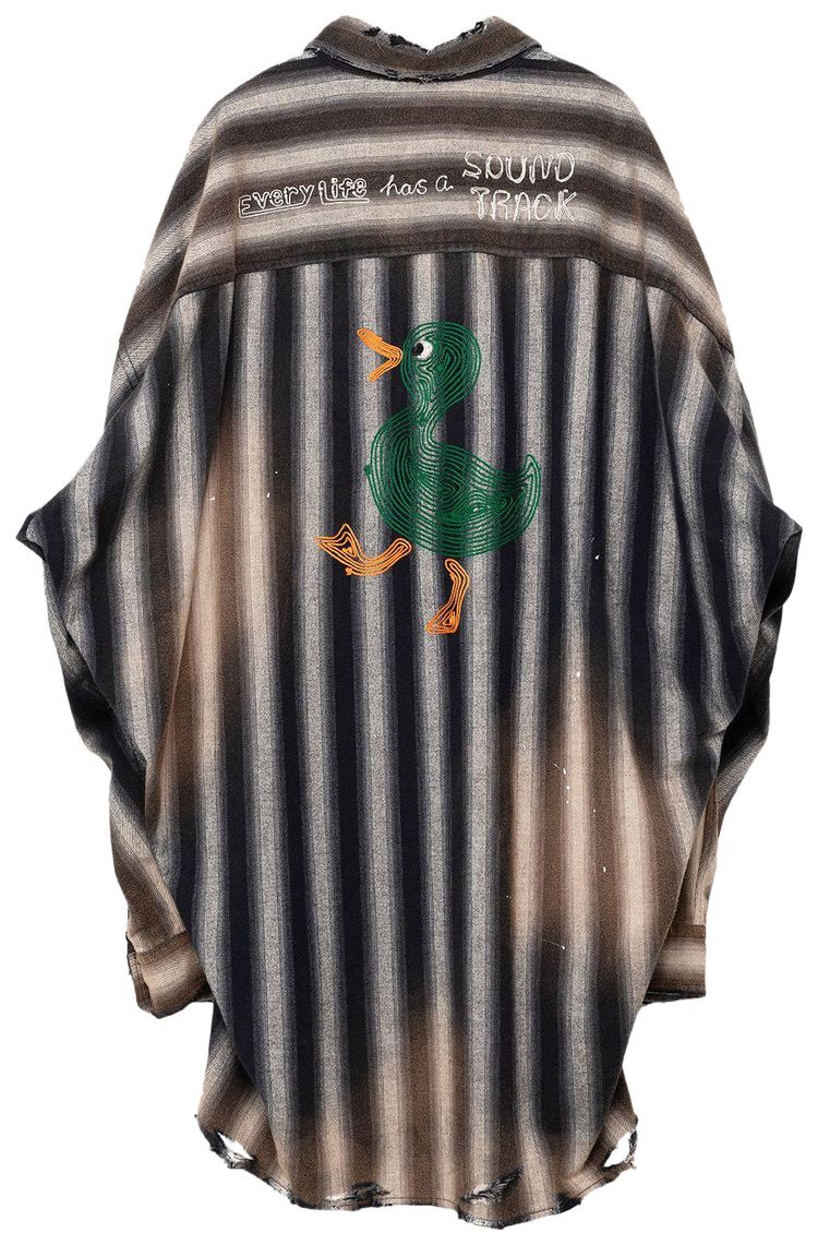 Maison Mihara Yasuhiro Ombre Stripe Shirt Black