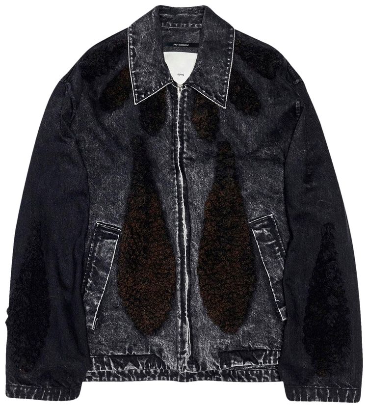 Song for the Mute Teardrop Zip Up Jacket Black