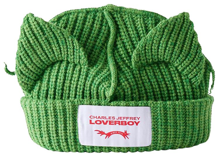 Charles Jeffrey Loverboy Chunky Ears Beanie Green