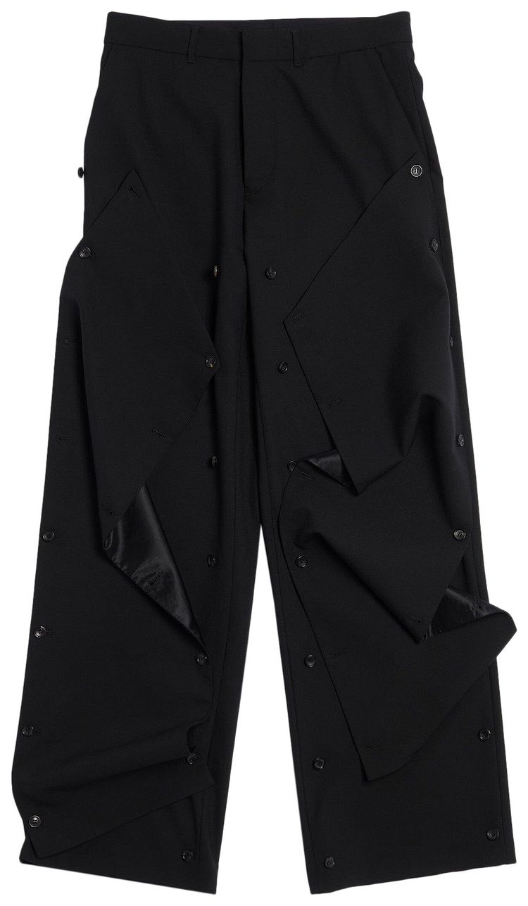 YProject Button Panel Pants Black