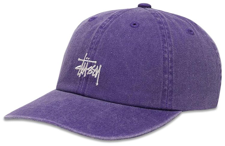 Stussy Washed Basic Low Pro Hat Grape