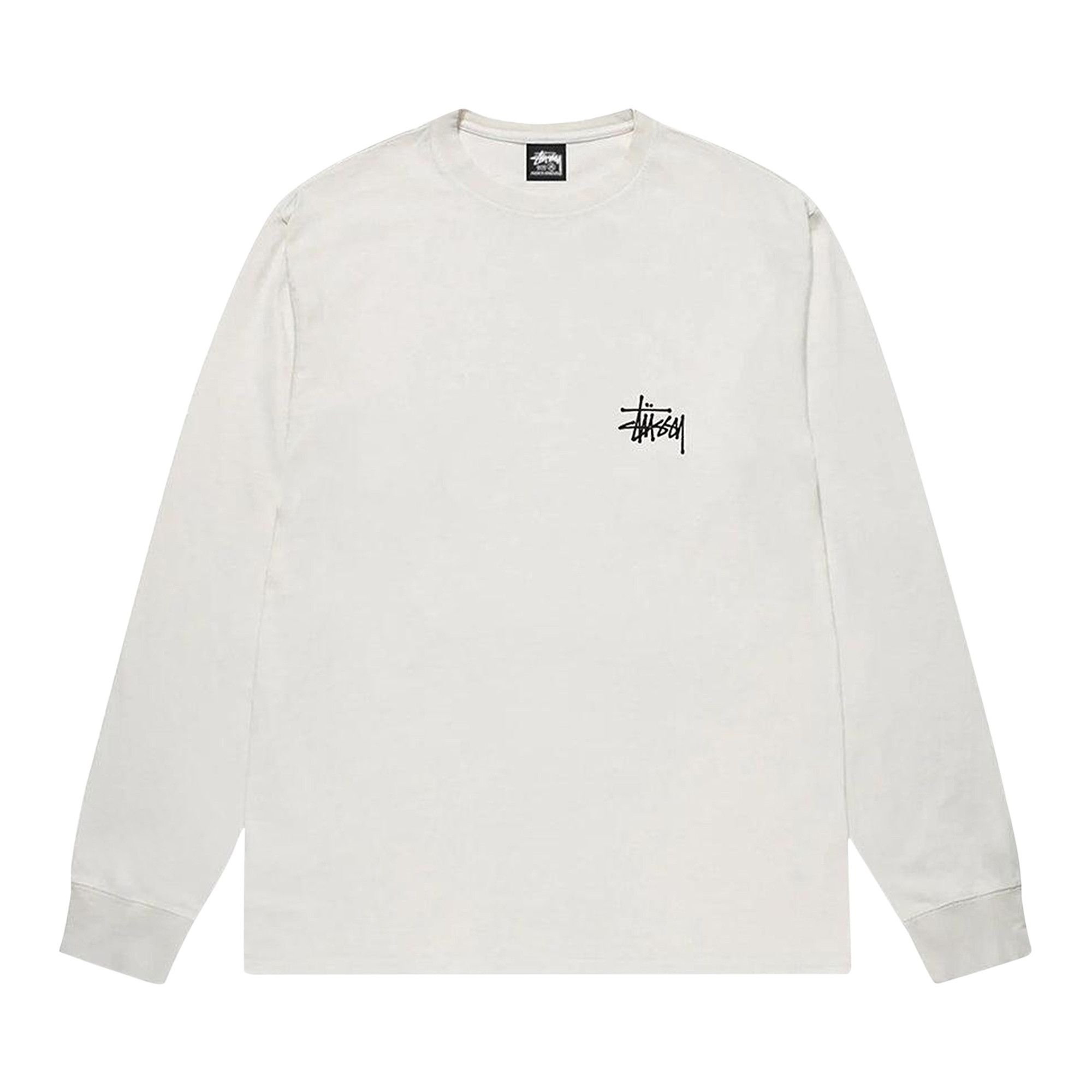 Buy Stussy Basic Pigment Dyed Long-Sleeve Tee 'Natural