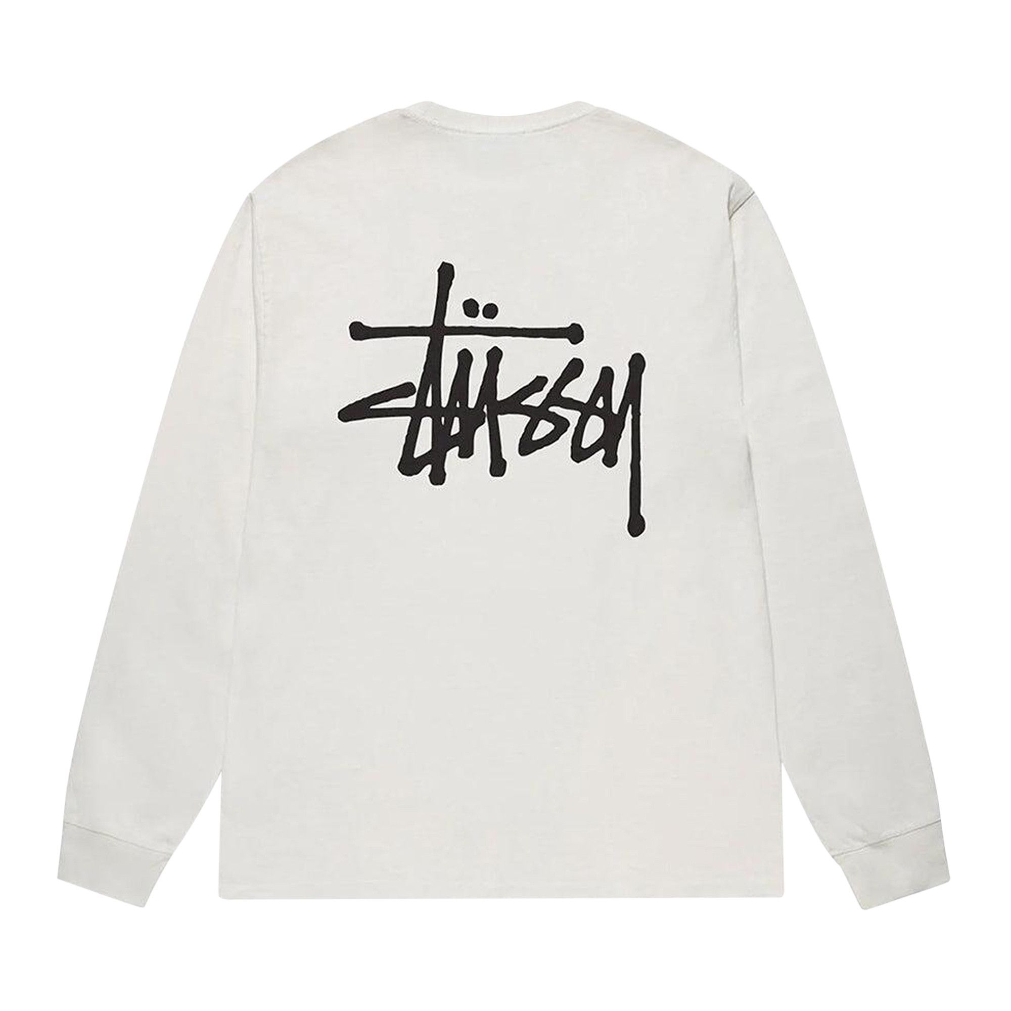 Buy Stussy Basic Pigment Dyed Long-Sleeve Tee 'Natural