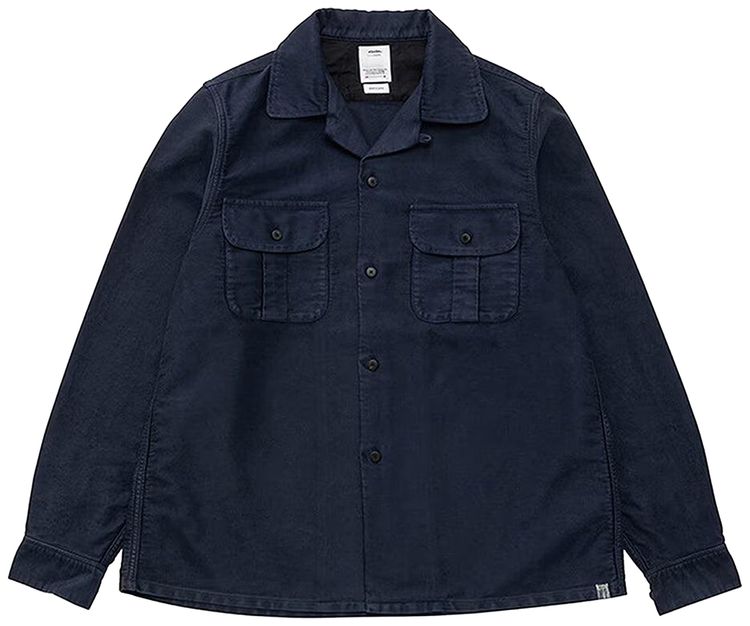 Visvim Keesey GS Long Sleeve Moleskin Shirt Navy