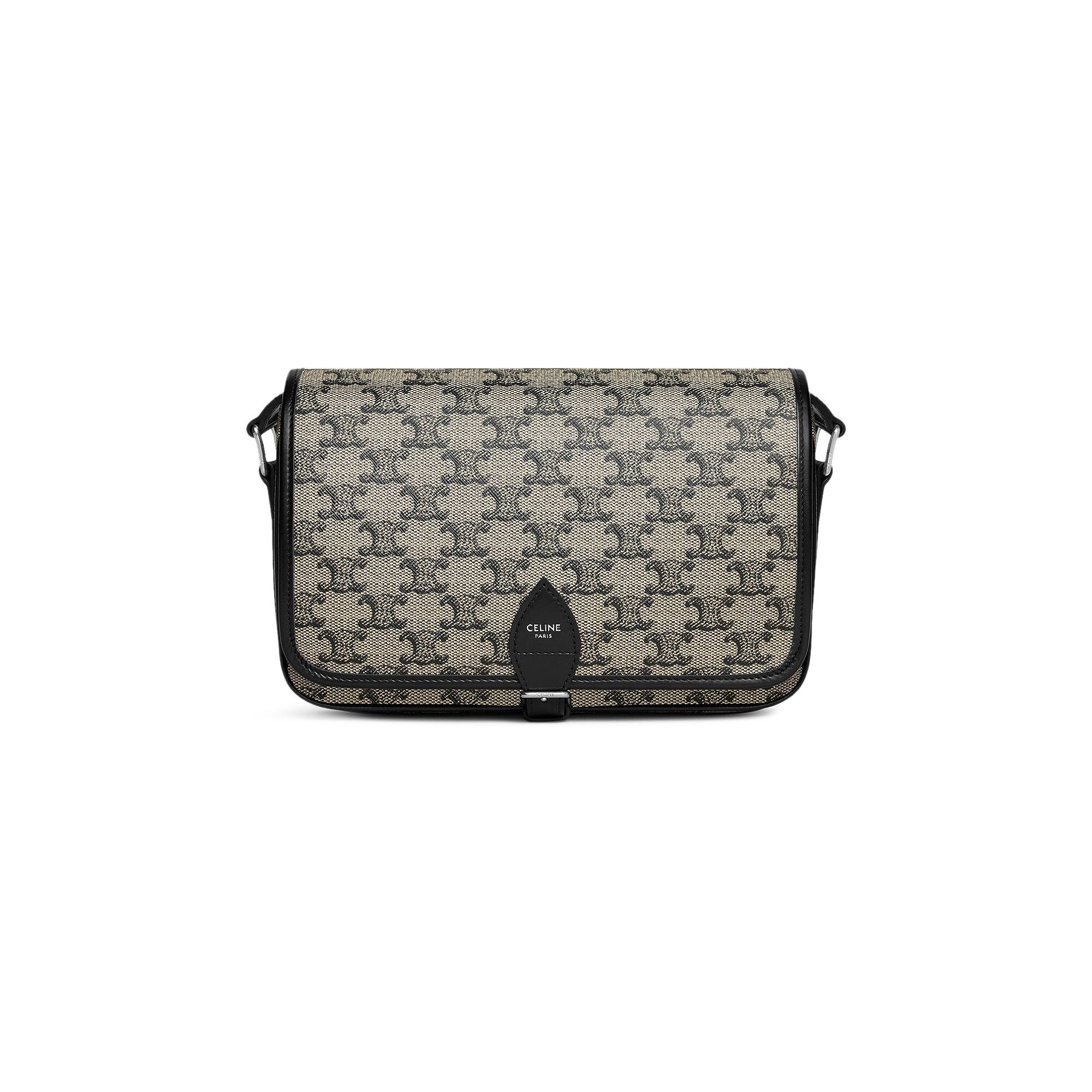 Buy CELINE Small Folco Messenger Bag Beige Black 118252GD5 02SI GOAT CA