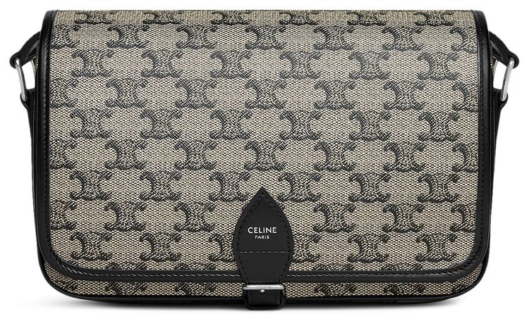 CELINE Small Folco Messenger Bag BeigeBlack