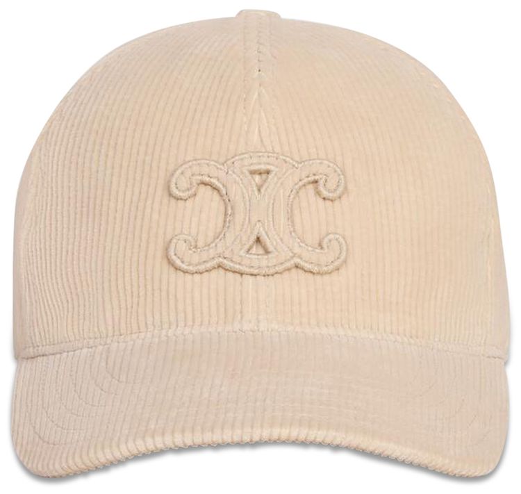 CELINE Triomphe Baseball Cap Cream