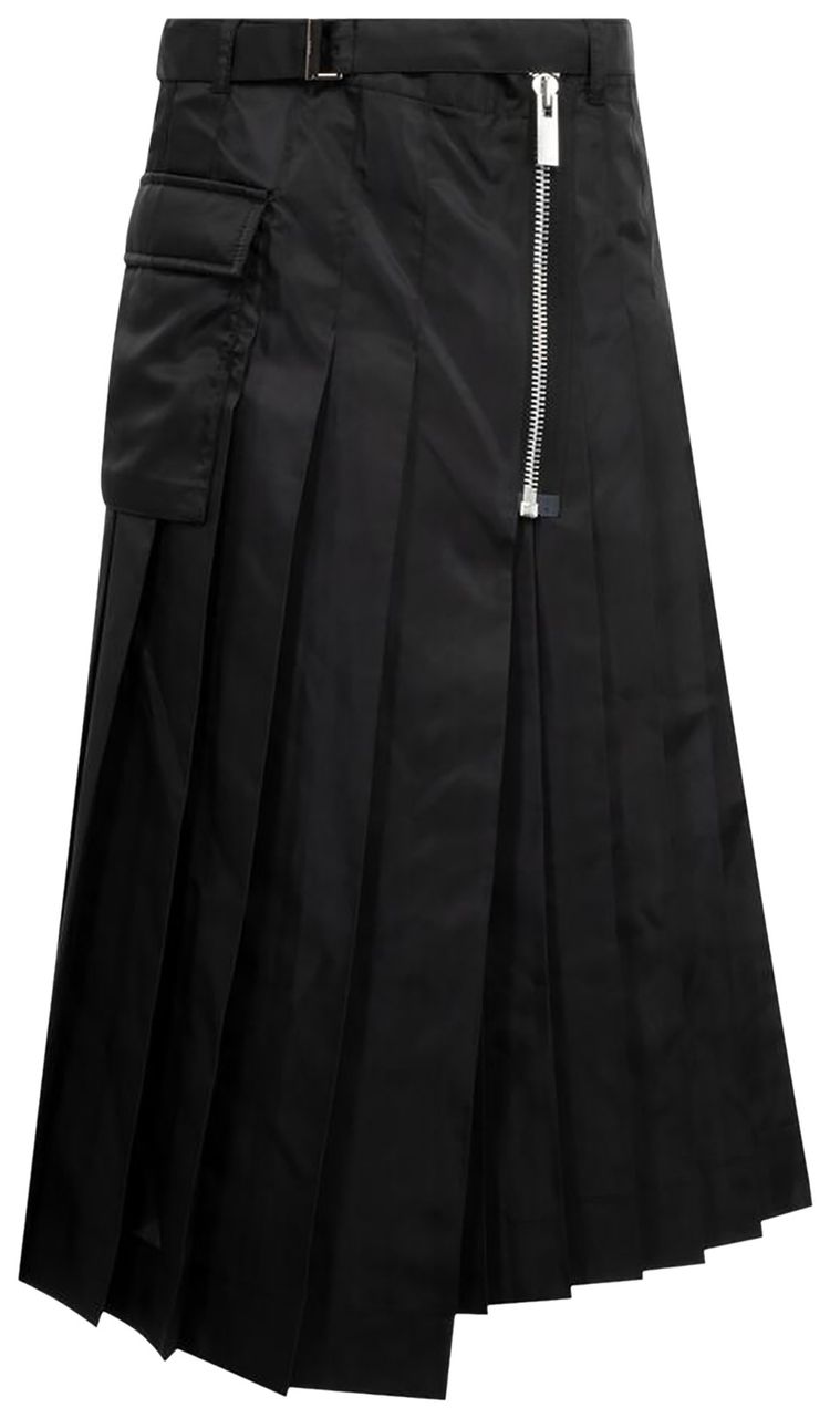 Sacai Nylon Twill Skirt Black