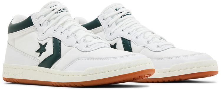 Converse Fastbreak Pro Mid White Deep Emerald