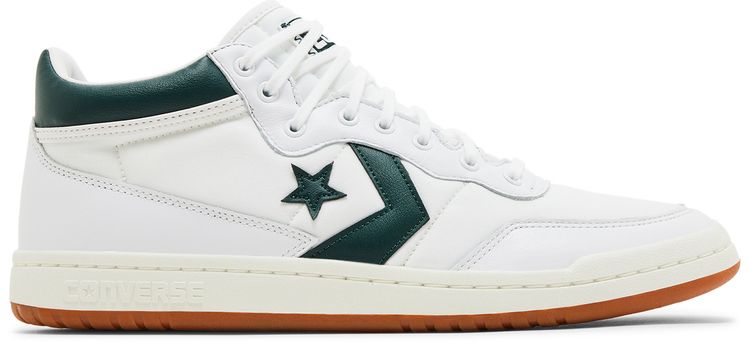Converse Fastbreak Pro Mid White Deep Emerald