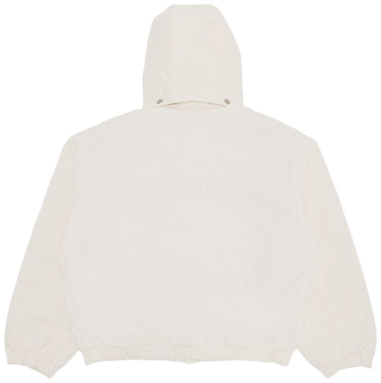 Supreme Faux Shearling Lined Bomber Jacket White