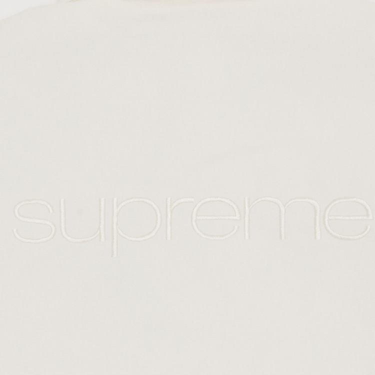 Supreme Faux Shearling Lined Bomber Jacket White