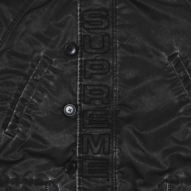 Supreme Washed Flight Satin N 3B Parka Black