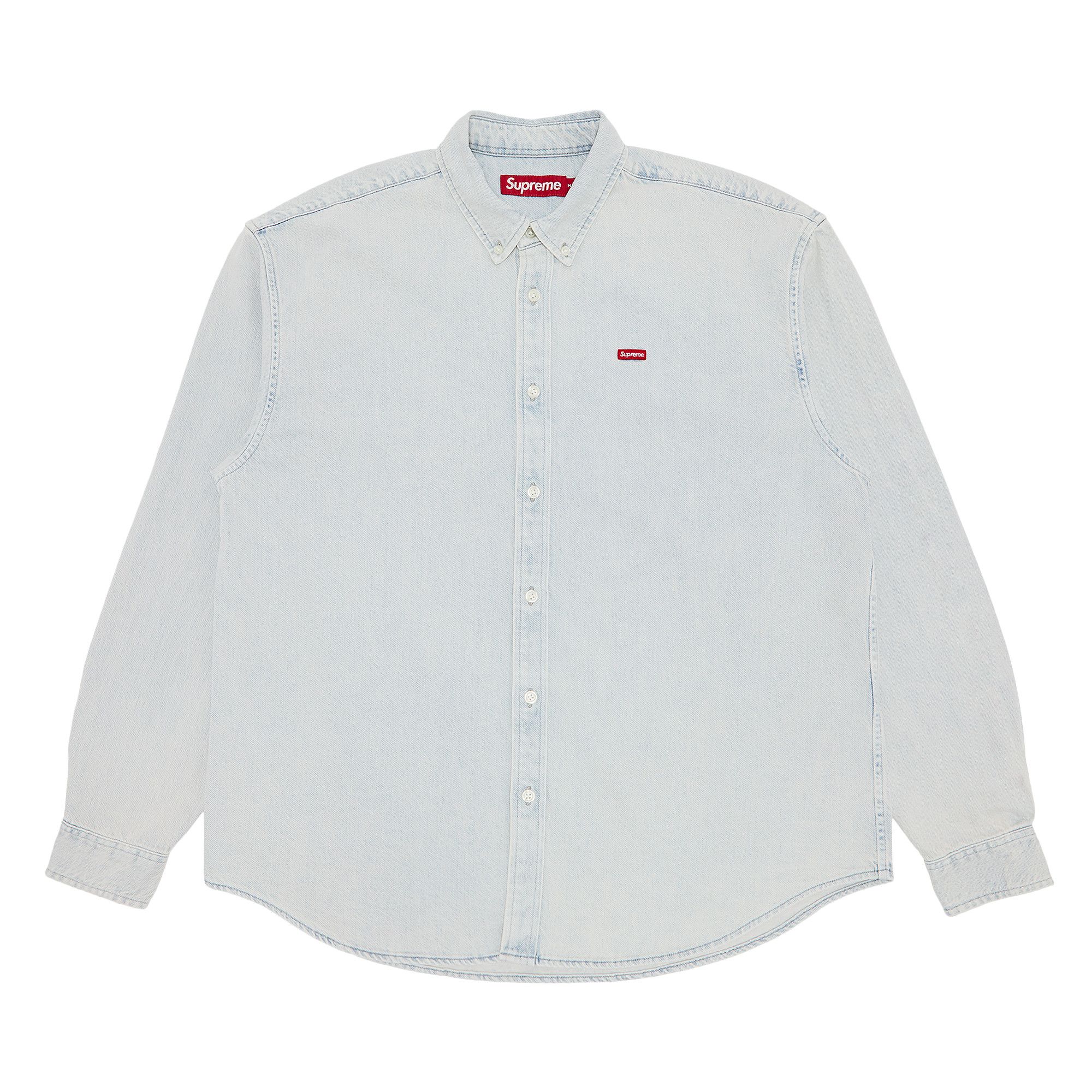 Buy Supreme Small Box Shirt 'Washed Denim' - FW24S1 WASHED DENIM
