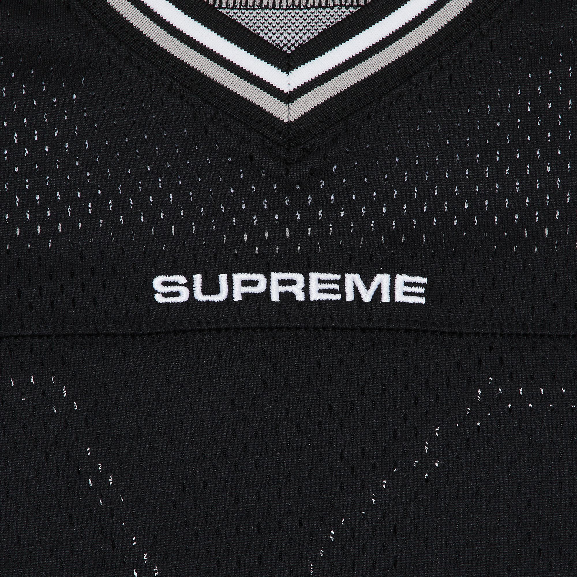 Buy Supreme Jacquard Rib Football Jersey 'Black' - FW24KN6 Buy Supreme Jacquard Rib Football Jersey 'Black' - FW24KN6