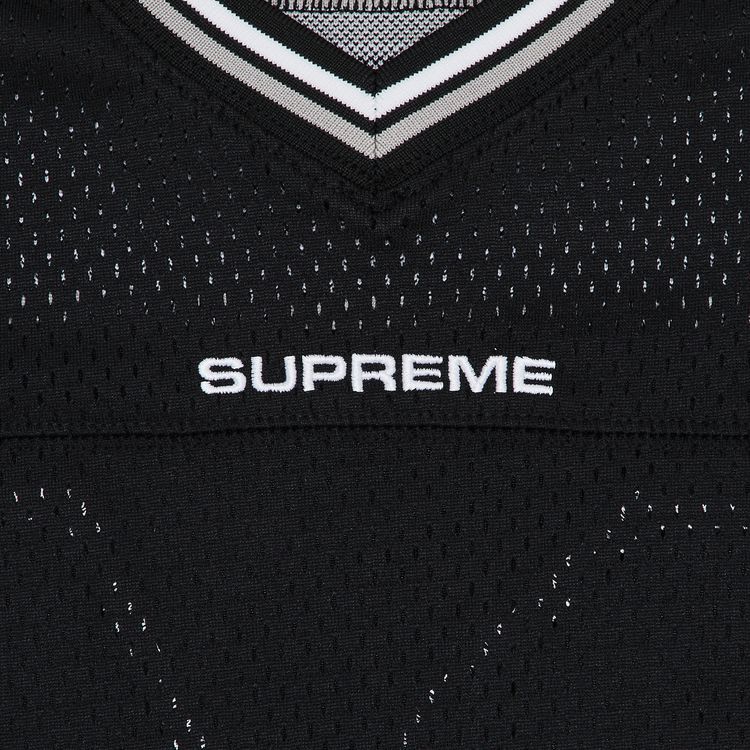 Supreme Jacquard Rib Football Jersey Black
