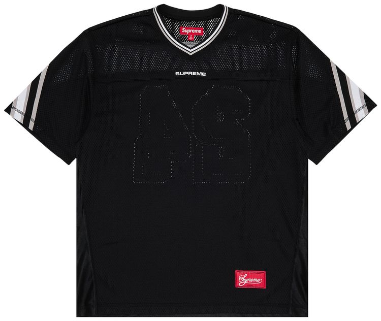 Supreme Jacquard Rib Football Jersey Black