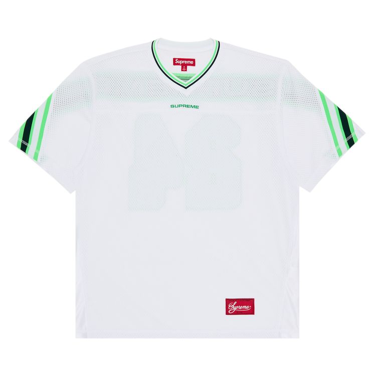 Supreme Jacquard Rib Football Jersey White