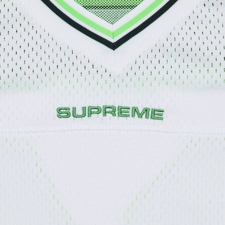 Supreme Jacquard Rib Football Jersey White