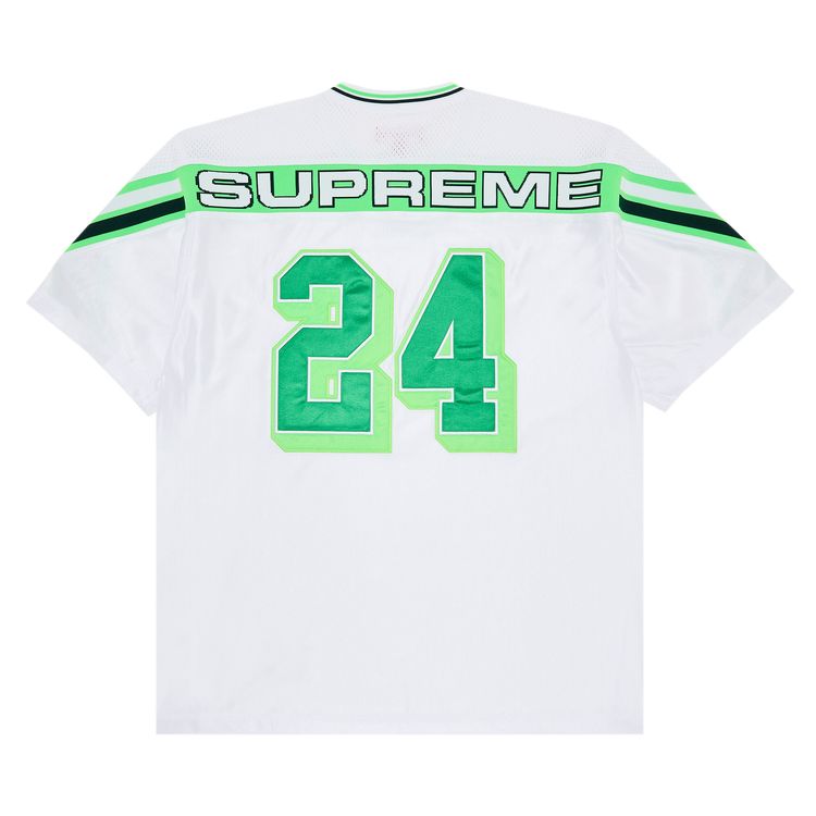 Supreme Jacquard Rib Football Jersey White