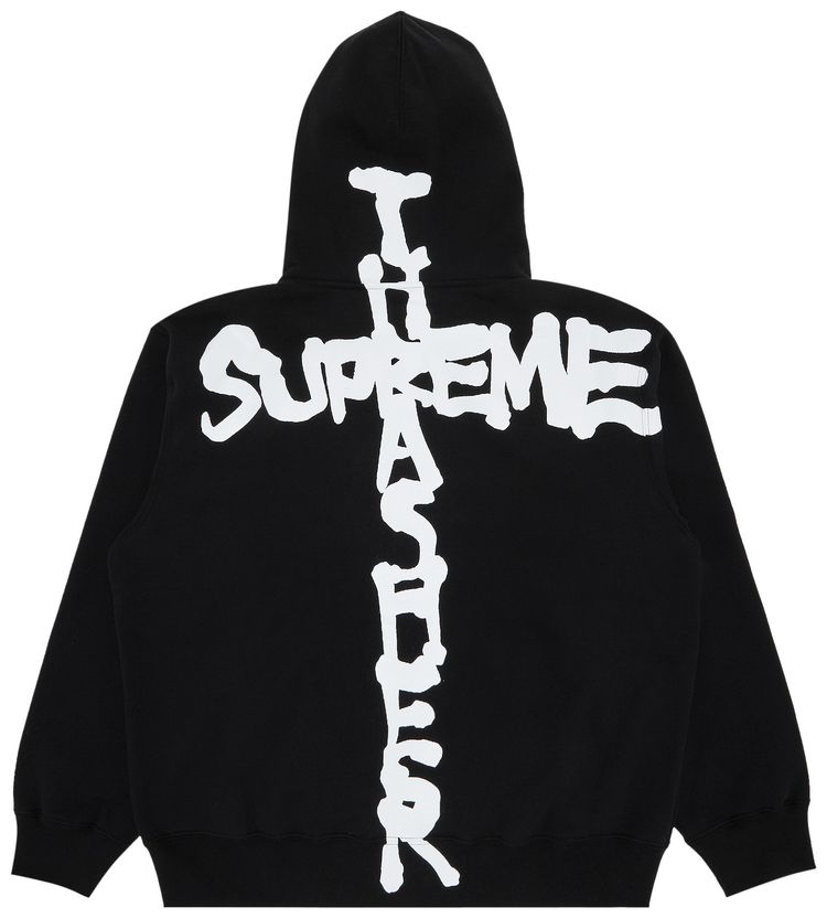 Supreme x Thrasher Zip Up Hooded Sweatshirt Black