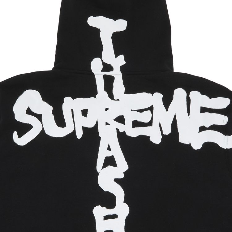 Supreme x Thrasher Zip Up Hooded Sweatshirt Black