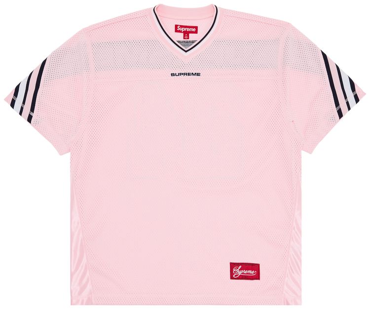 Supreme Jacquard Rib Football Jersey Pink
