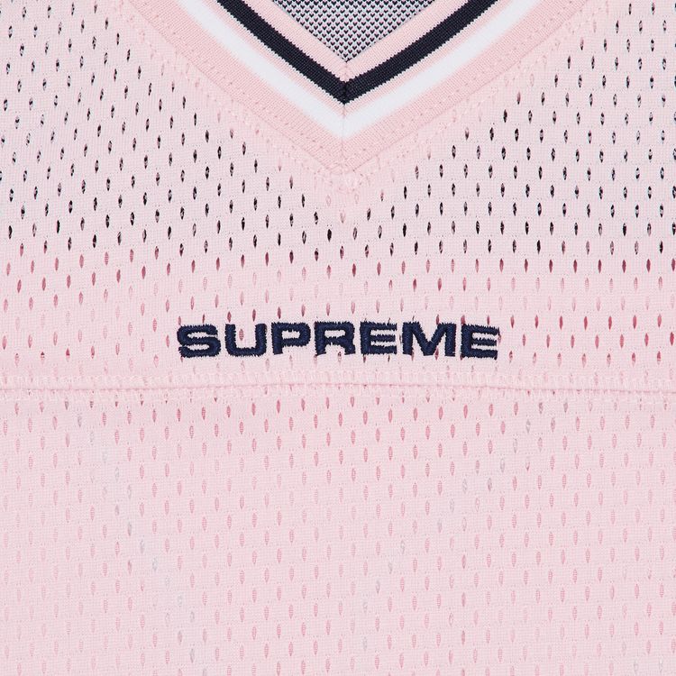 Supreme Jacquard Rib Football Jersey Pink