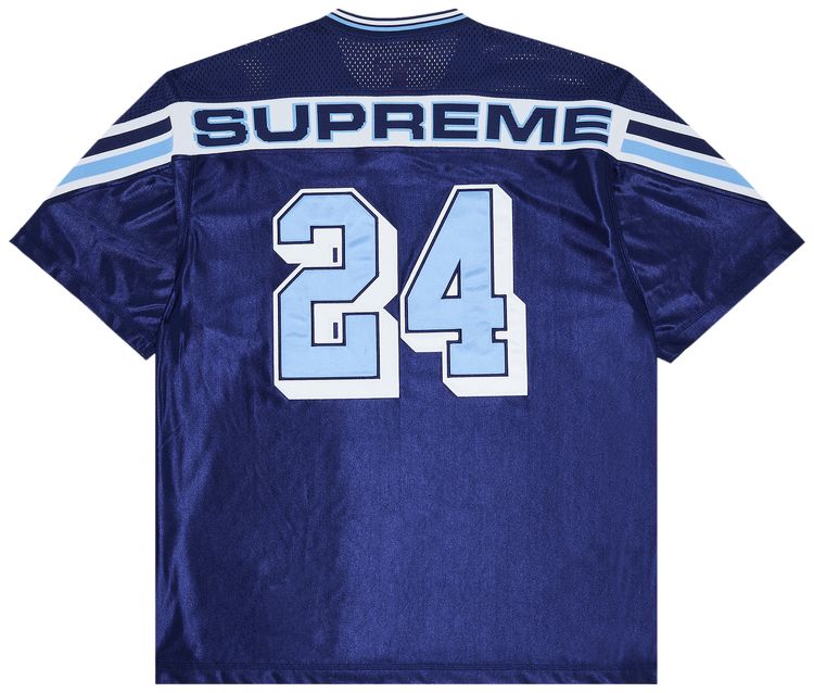 Supreme Jacquard Rib Football Jersey Navy