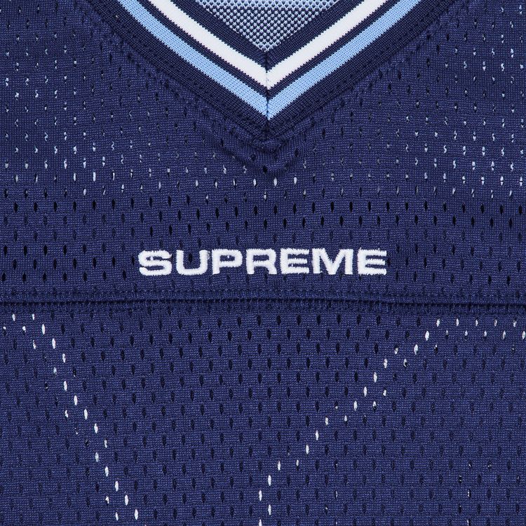 Supreme Jacquard Rib Football Jersey Navy