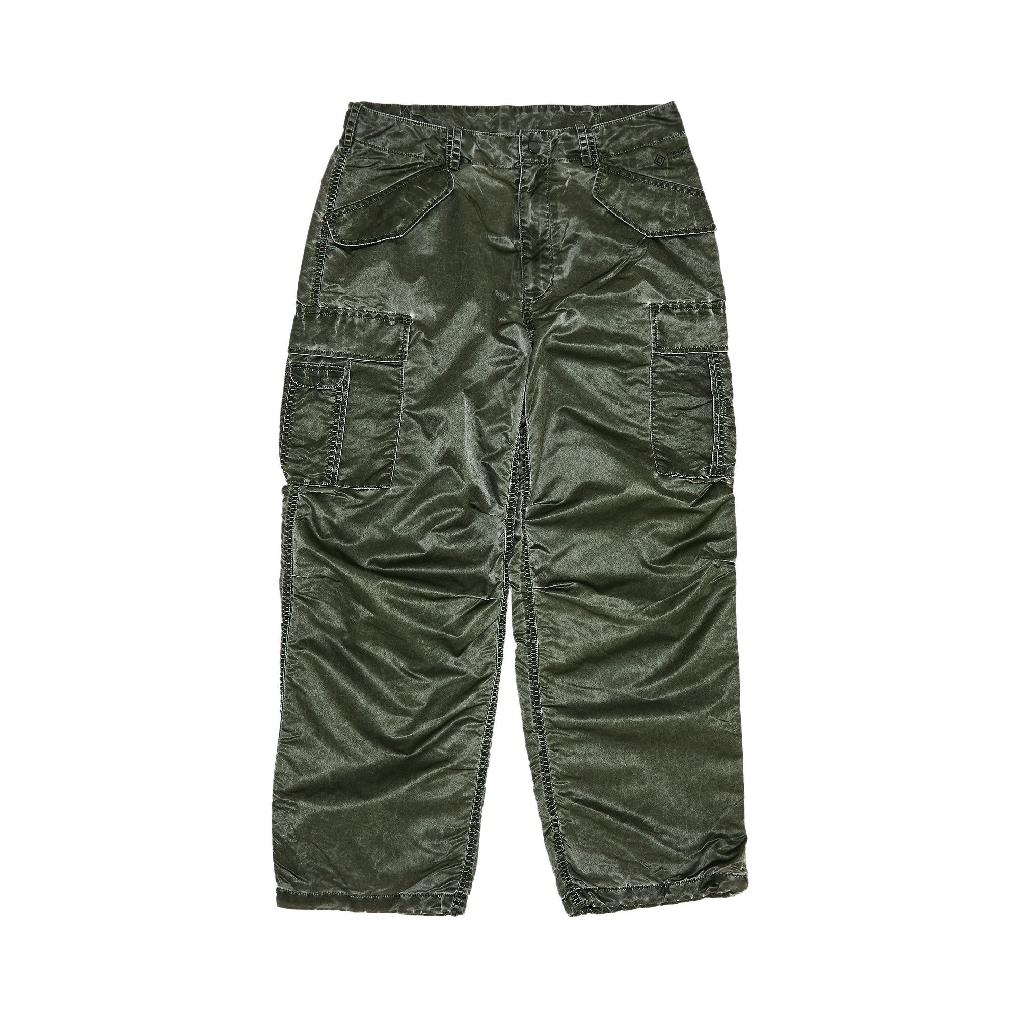 Size xl Supreme Washed Flight Satin Cargo Pant 'Olive'