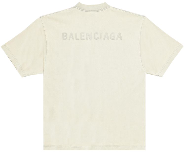 Balenciaga Medium Fit T Shirt Cement Grey