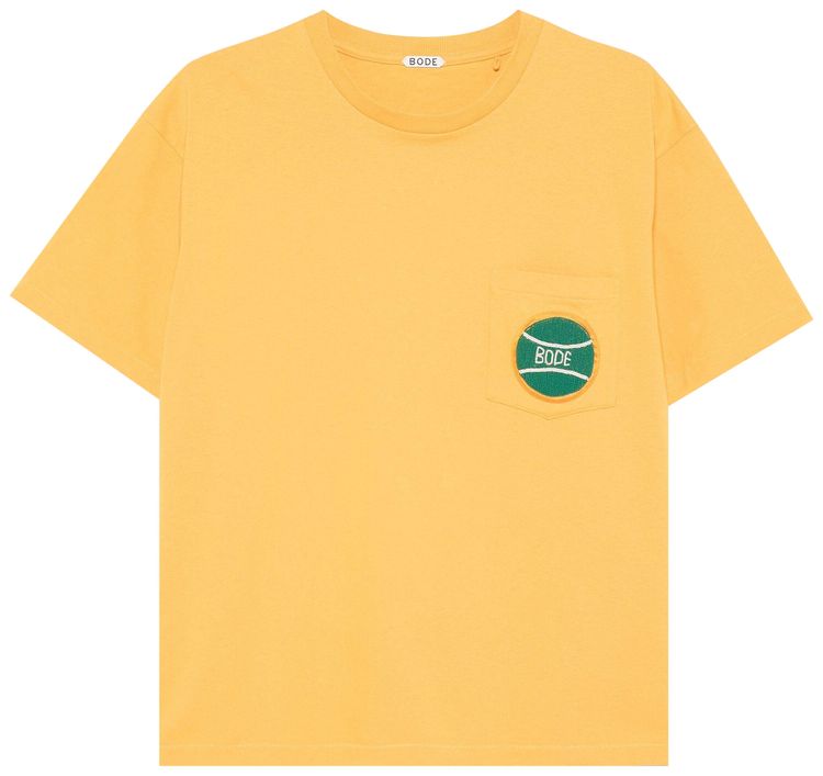 Bode Game Point Pocket Tee Gold