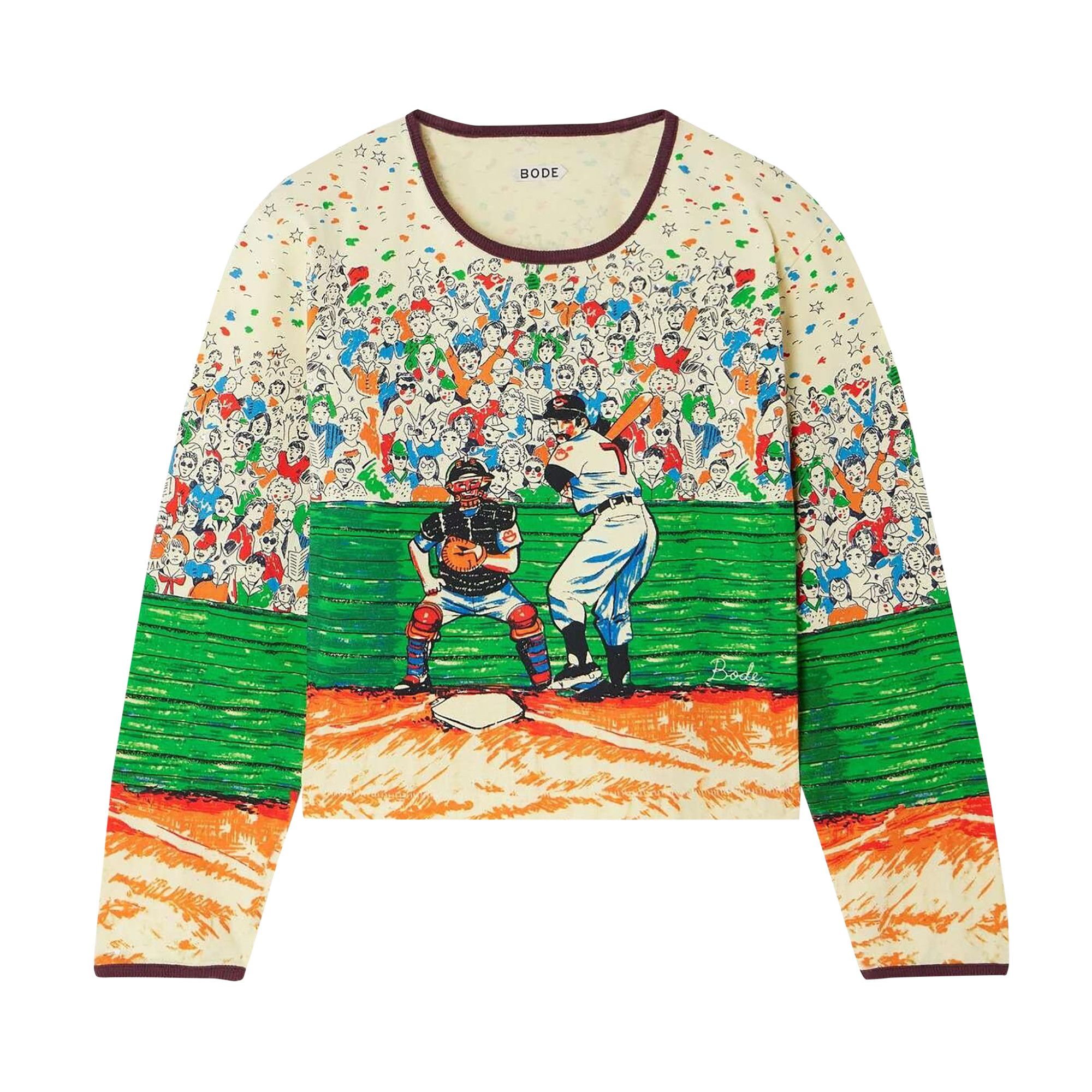 Buy Bode Slugger Long-Sleeve Tee 'Multicolor' - WRF24CS007 | GOAT