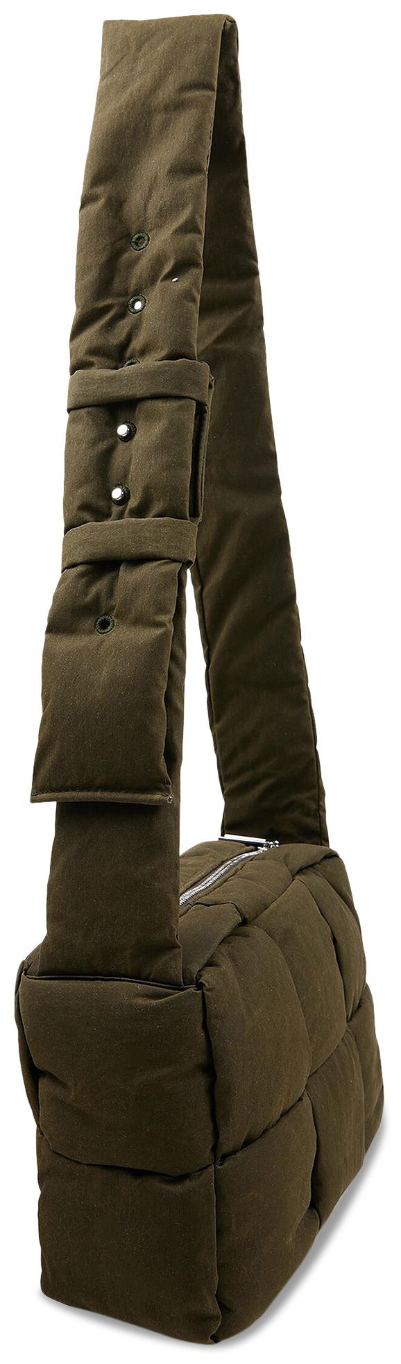 Bottega Veneta Arco Padded Medium Camera Bag Olive