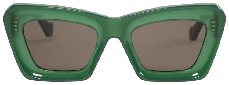 Loewe Anagram Sunglasses Shiny Dark GreenBrown